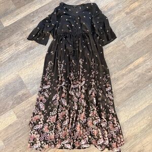 Torrid Chiffon Floral Maxi Dress